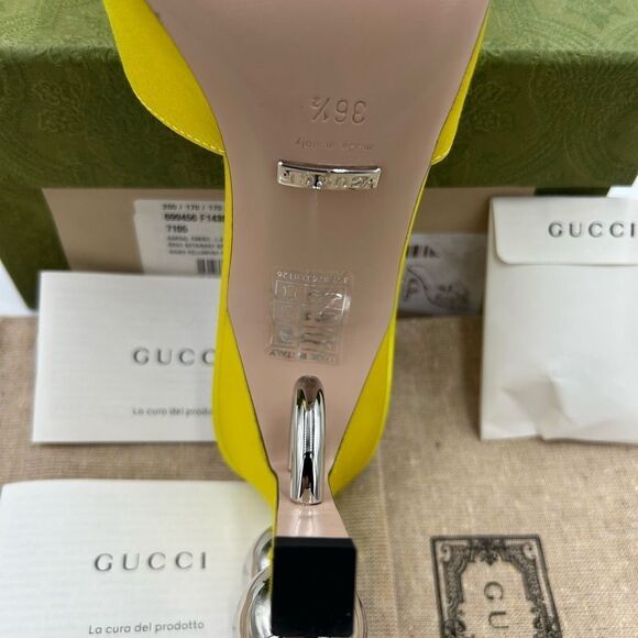 Women’s Gucci satin sandals size 36.5 made in Italy - Picture 8 of 8